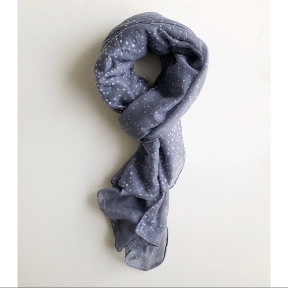 Grey Purple Speckled Lightweight Flowy Scarf - Picture 1 of 14